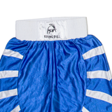 RAGING BULL Mens Sports Shorts Blue Relaxed Striped S W24