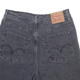 LEVI'S Womens Denim Shorts Grey XS W26