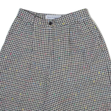 NORTON MCNAUGHTON Womens Casual Shorts White Relaxed Houndstooth XS W25