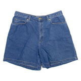 JONES Womens Denim Shorts Blue M W30