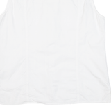TEDDYS Mens Plain Shirt White Sleeveless L