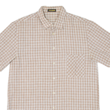 EUROMAN Mens Shirt Brown Check M
