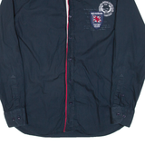 PAUL & SHARK Mens Plain Shirt Blue Long Sleeve S