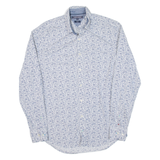 TOMMY HILFIGER Slim Fit Mens Shirt Blue Paisley Long Sleeve M