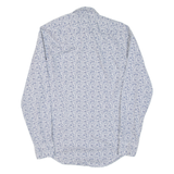 TOMMY HILFIGER Slim Fit Mens Shirt Blue Paisley Long Sleeve M