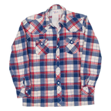 FRIENDSHIP Mens Flannel Shirt Red Check Long Sleeve M