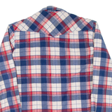 FRIENDSHIP Mens Flannel Shirt Red Check Long Sleeve M