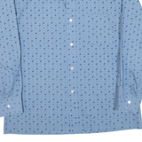 CONVAIR Mens Shirt Blue Spotted Long Sleeve L
