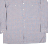 Mens Shirt Grey Check Long Sleeve 2XL