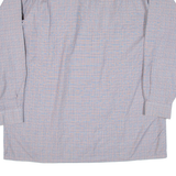 Mens Shirt Grey Check Long Sleeve 2XL