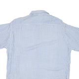 Mens Shirt Blue Crazy Pattern XL