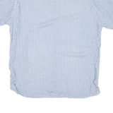 Mens Shirt Blue Crazy Pattern XL