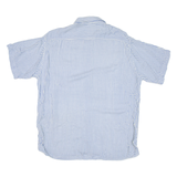 Mens Shirt Blue Crazy Pattern XL