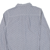 LEE Mens Shirt Grey Striped Long Sleeve S