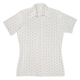 Mens Shirt Beige Crazy Pattern S
