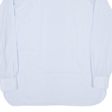 LONDON HOUSE Mens Plain Shirt Blue Long Sleeve L