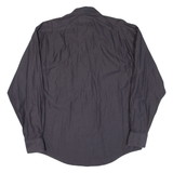 PIERRE CARDIN Mens Plain Shirt Black Long Sleeve L