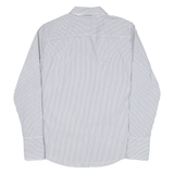 BANANA REPUBLIC Riley Tailored Fit Womens Shirt Grey Striped Long Sleeve S
