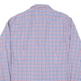 TOMMY HILFIGER Fitted Mens Shirt Blue Check Long Sleeve L