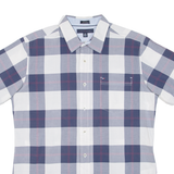 TOMMY HILFIGER Custom Fit Mens Shirt Blue Check L