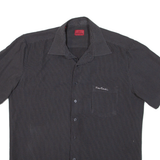PIERRE CARDIN Mens Shirt Black Striped L