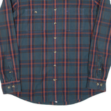 CAMEL ACTIVE Mens Shirt Green Check Long Sleeve L