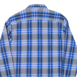 TOMMY HILFIGER Mens Shirt Blue Check Long Sleeve L