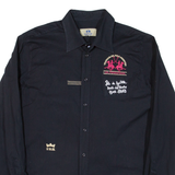 LA MARTINA Mens Plain Shirt Black Long Sleeve L