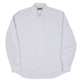 TOMMY HILFIGER Mens Shirt White Check Long Sleeve XL