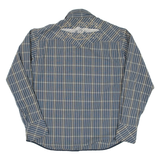 LEE COOPER Mens Shirt Blue Check Long Sleeve L