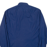 TOMMY HILFIGER Mens Plain Shirt Blue Long Sleeve M