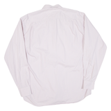 BOSS Mens Shirt Pink Striped Long Sleeve L
