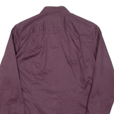 HUGO Slim Fit Mens Plain Shirt Purple Long Sleeve S