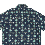 JOHN ADAMS Mens Shirt Blue Crazy Pattern L