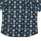 JOHN ADAMS Mens Shirt Blue Crazy Pattern L