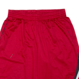 NIKE Mens Sports Shorts Red Relaxed L W32