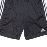 ADIDAS Mens Sports Shorts Black Relaxed L W32
