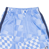 NIKE Mens Sports Shorts Blue Relaxed Crazy Pattern L W28