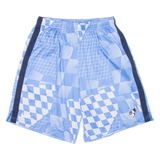 NIKE Mens Sports Shorts Blue Relaxed Crazy Pattern L W28