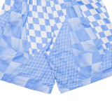 NIKE Mens Sports Shorts Blue Relaxed Crazy Pattern L W28