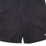 DICKIES Mens Workwear Shorts Black Relaxed XL W38