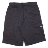 DICKIES Mens Workwear Shorts Black Relaxed XL W38