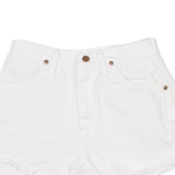 WRANGLER Womens Denim Shorts White Relaxed XS W25