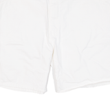 DICKIES Womens Workwear Shorts White Relaxed L W36