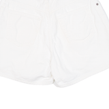 GITANO Womens Chino Shorts White Relaxed UK 10 W26