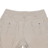 CARHARTT Womens Workwear Shorts Beige Relaxed UK 10 W30