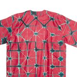 Womens Shirt Red Crazy Pattern M