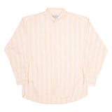 C.N Mens Shirt Pink Striped Long Sleeve XL