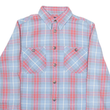 RALPH LAUREN Womens Shirt Blue Check Long Sleeve UK 4