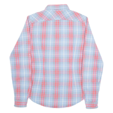 RALPH LAUREN Womens Shirt Blue Check Long Sleeve UK 4